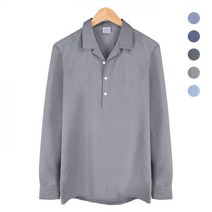 오픈 카라 반탁 보카시 그레이 셔츠 _NWM005_Grey남자청남방 핸리넥 차이나카라 만다린카라 데님셔츠 청자켓 유니클로청남방 청남방코디 오버핏청남방 남방 캐쥬얼셔츠 캐쥬얼