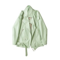 가죽 스웨드 T MODA-인조 재킷 여성용 루즈한 캐주얼 코트 드롭 숄더 바이크 오토바이 벨트가 있는 기관차 아웃웨어 봄 가을 상품