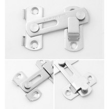 스텐 판걸고리 걸쇠 탈의실 서랍 가구 빗장걸이 잠금쇠 (7.3x5cm) 수납장 사물함 창고 다용도 잠금 걸쇠, 잠금쇠 1개 (7.3x5cm)