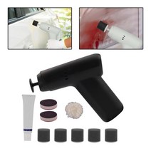 Polisher 2 Variable Speeds Auto Polishing Rechargeable Tool Wireless Car Buffer Buffing Machine Fits, Black, Black