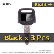 3pcs 새로운 빈 키 오토바이 혼다 dio 56 57 z4 125 scr100 wh110 scr wh 100 110 스쿠터 50cc 줌머용 포경 키 교체, 협력사, 3 개 오른쪽