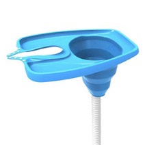 안전한 깔끔한 욕창 와상 와상환자 출산 출산용품 장기입원 노인 장애인 임신 휴대용 머리 세척 트, 01 Blue