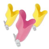 1+1+1 강아지 오리 입마개 소형견 반려견 짖음방지 훈련용품 마스크, 옐로우 2개/핑크 1개, S