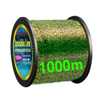 낚시줄 낚시용품 1000m 보이지 않는 낚싯줄 스포트 모노 필라멘트 3D 위장 싱킹 나일론 스레드 일본 얼룩, 02 1000m green_12 5.0--0.370mm