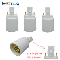 새로운 세대 G23 ~ E27 베이스 소켓 핀 CFL LED 할로겐 전구 램프 어댑터 홀더 변환기 PBT, 한개옵션0