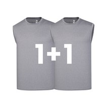 [1+1] 시원한 냉감 스판 후렌치 나시 기능성 쿨링 여름 민소매 티셔츠 1+1판매이벤트