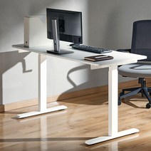 루나랩 높이조절 스탠딩 책상 수동 모션데스크 1200, 수동 화이트, 1200mm