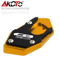 오토바이 킥 스탠드 HONDA CBR650R CB650R CBR CB 650R 2019 2020 2021 2022 2023 용 사이드 확장 스탠드 패드, CB650R Gold