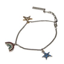 [마크 제이콥스] 미니레인보우 참장식 체인 팔찌 M0010744 601 RED MULTI