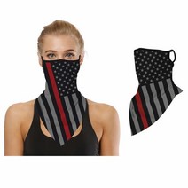 1팩 페이스 반다나 넥 게이터 이어 루프 포함 삼각형 방한모 남성용 여성용 더스트 윈드 오토바이 색상 3 One Size, Color 7