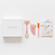 벨로즈 로즈쿼츠 괄사 페이스롤러 마사지 도구, 1box