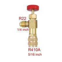 R410A 냉매배관 냉매회수기 에어컨 플러스 안전 액체 밸브 냉매 진공 유지 보수 스위치 R22 감지 도구 R410, [02] R22  R410  Red, 1개