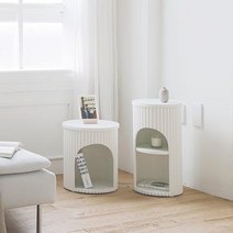 마레 항바이러스 기능 원형 수납 스툴 2size 3color 마레 스툴 M 화이트, 색상