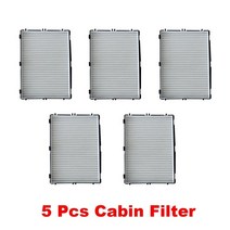 TONLINKER 아우디 A6 C8 5th Allroad Quattro 2018 2019 2020 2021-현재 A7 2nd 4K 자동차 액세서리 외부, 04 5 Pcs Cabin Filter