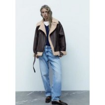 자라 ZARA 가죽무스탕자켓 여성겨울자켓 라이더 양털 숏무스탕 03H1224