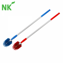 원형 청소솔 바닥솔 브러쉬 대형 용기 욕실 바닥 트렌치 청소, 빨강