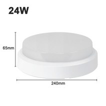엣지 거실 안방 led 조명 등led 천장 조명 욕실 천장 조명 100-265v 표면, 흰색 24w, 따뜻한 화이트