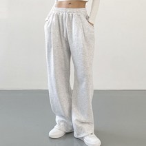 모노치코 여성 슈어 핀턱 와이드 트레이닝 팬츠