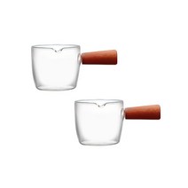 우드핸들 에스프레소샷잔 110ml 2개
