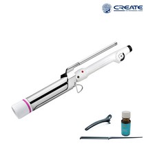 정품 그리에이트 고데기 티타늄 컬링아이롱 TR360 사은품, 화이트 38mm(사은품)