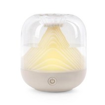 USB 에센셜 오일 디퓨저 시뮬레이션 불꽃 초음파 가습기 홈 오피스 공기 청정기 향기 Sooth Sleep Atomizer, 01 WHITE