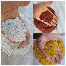 [25kg] [칼라 규사] 고급 모래 [With보도블럭] 인테리어 어항 놀이터 놀이 보수 긴급보수 매지 가드닝, [4호사] 옐로우, [4호사] 옐로우