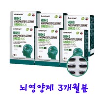 포스파티 딜세린 뇌영양제 포스파티딜세린 포스파딜세린 코스트코 엔젯오리진 수험생 직장인 머리 부모님 징코 인지력 기억력개선 선물세트 60캡슐, 1, 30캡슐 x 12개