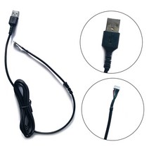 스틸 시리즈 라이벌 310 마우스 와이어 6.6ft 용 케이블 소프트 내구성 USB 라인 교체, [01] Black