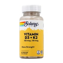 비타민 D3 125 mcg K2 50mcg 60 베지캡슐 SOLARAY