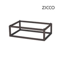 ZICCO 지코 멜라민 브라운 우드 느낌 플레이팅 트레이 스탠드 초밥 스시 홈 카페 베이커리 진열 치즈보드 식기, 1개, 07)낮은 직사각 스탠드 소형 1호