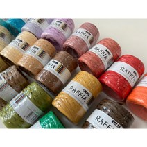 (뜨개실)리네아 라피아 100% 자연소재의 여름 소품실 가방뜨기 모자뜨기 라피아실, 425 카페모카