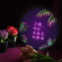 데코밍샵LED액자25R_네온글씨_LED조명액자_LED사인, 타입1 오늘도