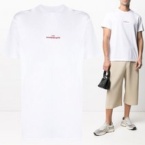 MARTIN MARGIELA 21SS 로고 자수 티셔츠 화이트 S30GC0701 S22816 100
