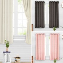 아일렛형 작은창 암막커튼 1장 창문형 3중직 고밀도 - 2023968EA