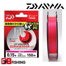 [09피싱]다이와 UVF 월하미인 듀라센서+SI2 합사 마찰에 강한 라인 바다루어줄, 0.3호-150m