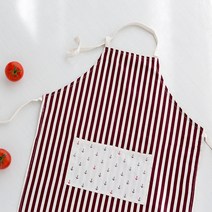 마켓비 앞치마 카페 바리스타 어린이집 미용실 예쁜 롱 무지 / 다이소 이케아 앞치마 주방 어린이용 면 유치원 작업 보육교사 요양보호사 손님용, STRADO 앞치마, 브라운