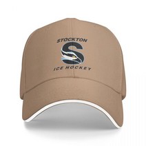 아이스하키 장비 용품 Stockton 아이스 하키 야구 모자 열 바이저 힙합 여성용 남성용, 07 Natural