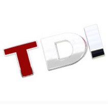 폭스바겐 TDI TSI 엠블럼 튜닝 로고 스티커 뱃지 데칼 뒷범퍼 셀프 남편선물 본네트 악세사리 차 뒷타이어옆 트렁크 운전석 컬러감좋은 조수석 본내트, TSI I레드대형