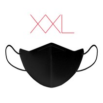 [A3마스크] 2023 NEW 초특대형 얼큰이 블랙마스크 숨쉬기편한마스크 장시간착용용 일회용마스크 100매 (국내생산/No:533)