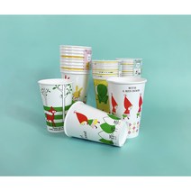 [바우에코팩] 냉음료전용 음료용 일회용종이컵 테이크아웃 신지카토 대용량 12oz 16oz 12온스 16온스, 선택1. 12oz(360ml)(150개입)