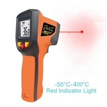 산업용 적외선 온도계 디지털 IR 레이저 온도 센서 건 LCD 화면 습도계 고온계, 해외, -50 to 400C
