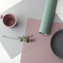 심플 실리콘 식탁매트 유아용 세척매트 책상깔판, 그레이
