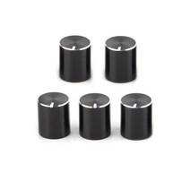 토글스위치 빈티지스위치 스위치캡 오디오 증폭기 용 5pcs 11x12.5mm 회전식 전위차계 손잡이 볼륨 제어, 검은색