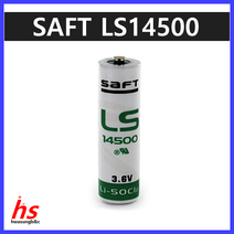 ﻿saft 사프트 LS14500 3.6V AA size 2450mAh PLC 열량계 ER14500 ER14505 ER6V TL-5903 SB-AA11 호환 배터리