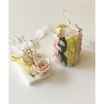 부케캔들 / 말린 꽃 주문제작, 드라이플라워있음(택배로보내주세요), 가든파티, 1개