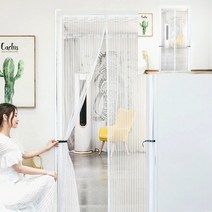 히뚜상점 문 모기장 90X200CM 화이트 방충망설치 모기장문 자석모기장 붙이는방충망 방충망파는곳 실외기실방충망 현관방충망 방충망부속 옛날모기장