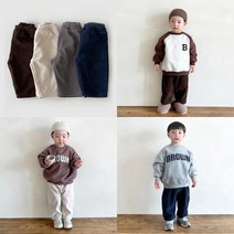 유아 아기 골덴 기모 바지 백일아기 돌아기 배기 팬츠 겨울 등원룩