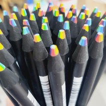 무지개 블랙펜슬 레인보우 색연필