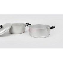 가볍고 튼튼 편리한 사용 초경량 2단 냄비 고구마찜기 찜기냄비 찜판 생선찜기 업소용찜기 돔찜기 조개찜기, 30cm (CG08494)