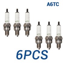 Denso IUF22/ U20FS-U/ U20FSR-U 점화 시스템 자동 교체 부품에 대 한 c6hsa에 대 한 2-8PCS 자동차 양 초, [03] 6 pieces A6TC
